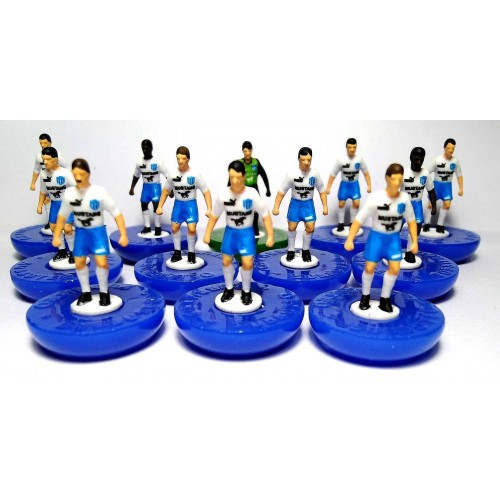 Subbuteo Andrew Table Soccer Ethnikos Piraeus 1985-86 on Classic Hasbro Bases